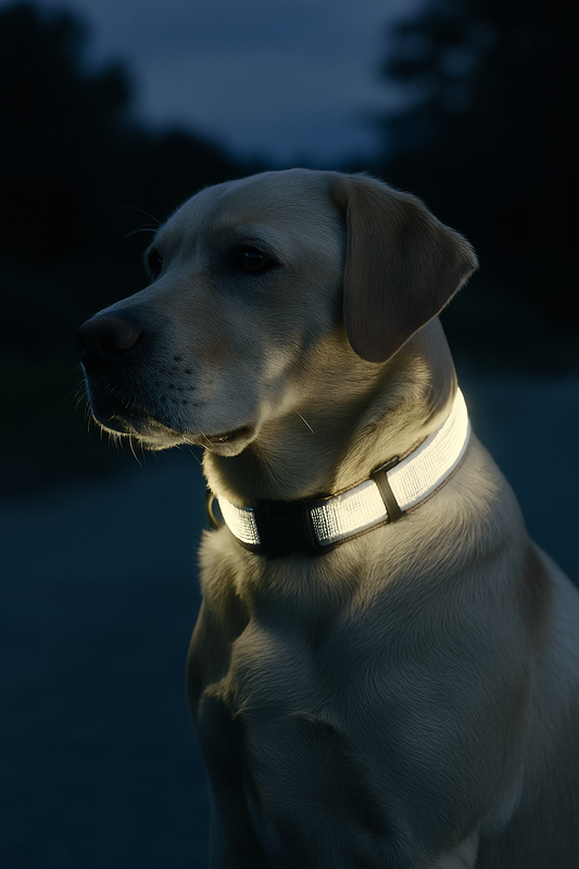 FloofyGlow Mini – Rechargeable LED Safety Collar for Dogs & Cats